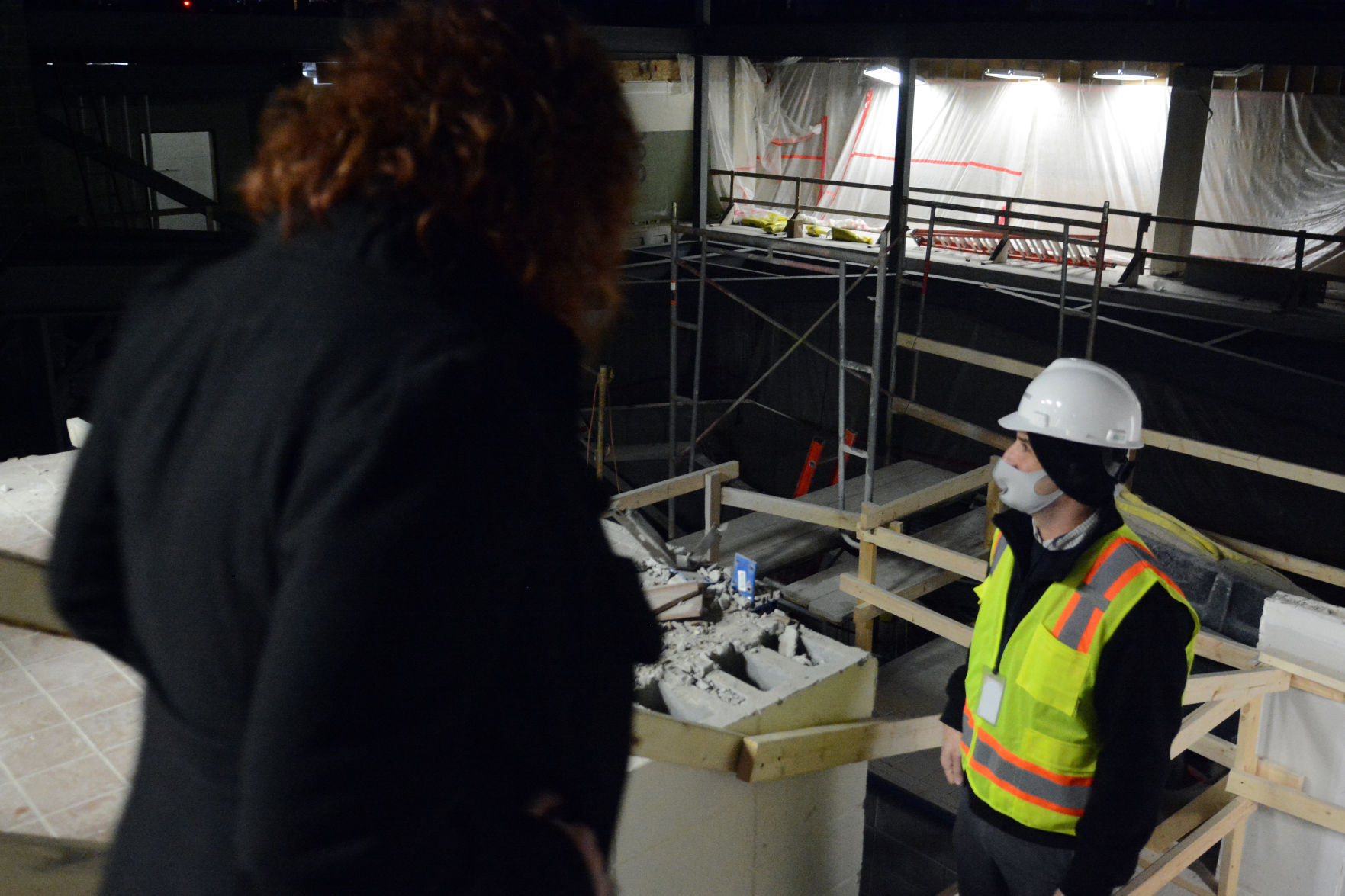 Tour of Jack Young Middle School construction, Dec. 7